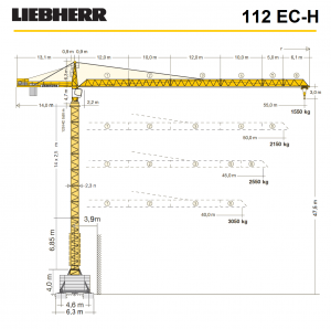 Башенный кран LIEBHER 112 EC-H